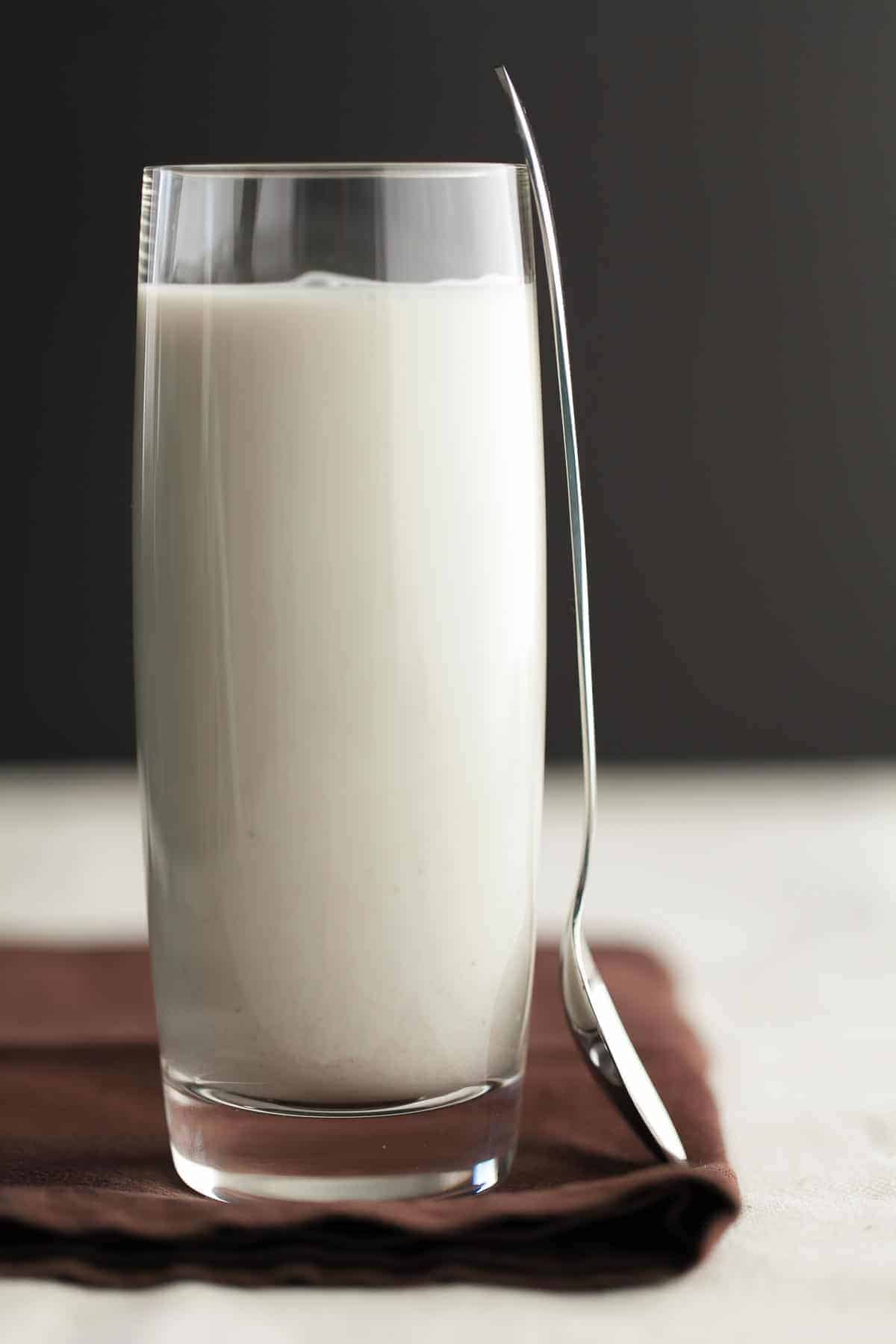 Cashew Milk in Glass