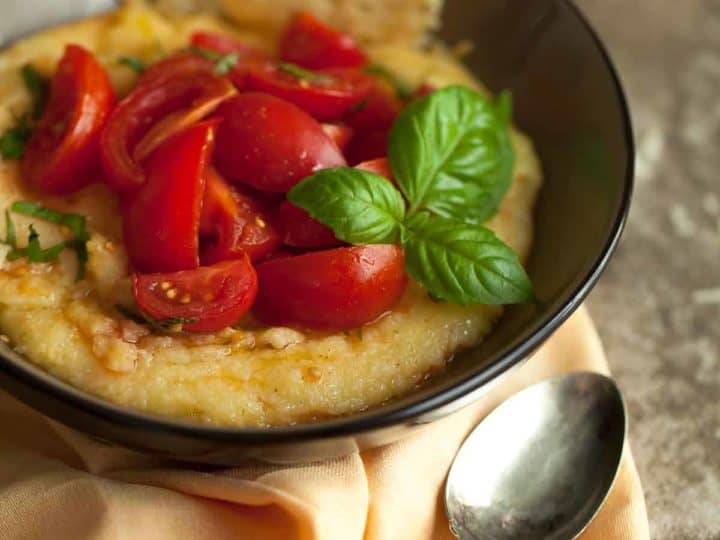 Easy Polenta with Fresh Tomatoes Recipe