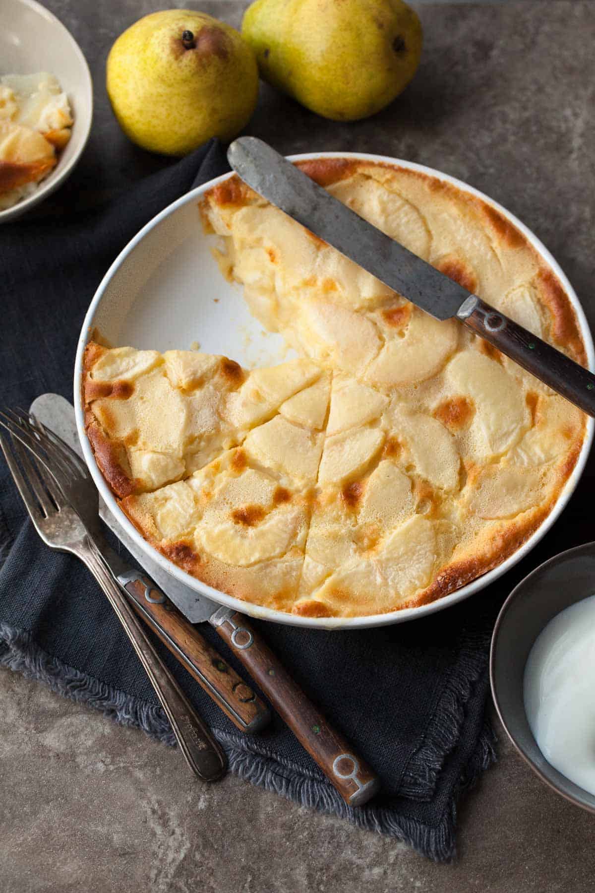 Gluten-Free Clafoutis in Baking DIsh