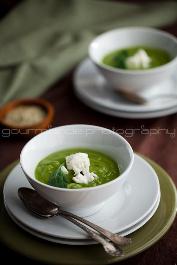 Creamy Broccoli Spinach Soup | A Bowl of Green | Gourmande in the Kitchen