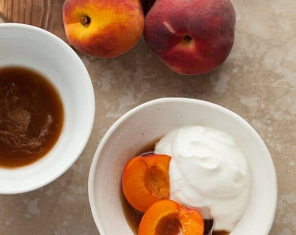 Spiced Honey with Fresh Fruit and Fromage Blanc