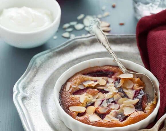 Plum Frangipane Gratin Recipe (Gluten-Free, Grain-Free)