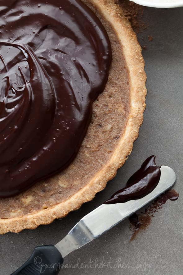 Raw Chocolate Ganache in almond flour crust