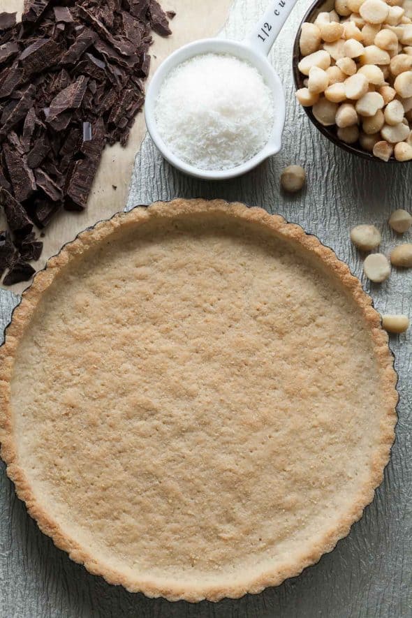 Chocolate Coconut Macadamia Nut Tart (Gluten-Free, Paleo)