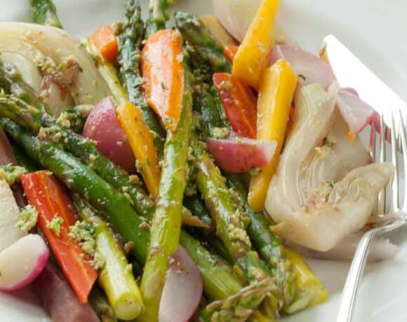 Braised Springtime Vegetable Medley