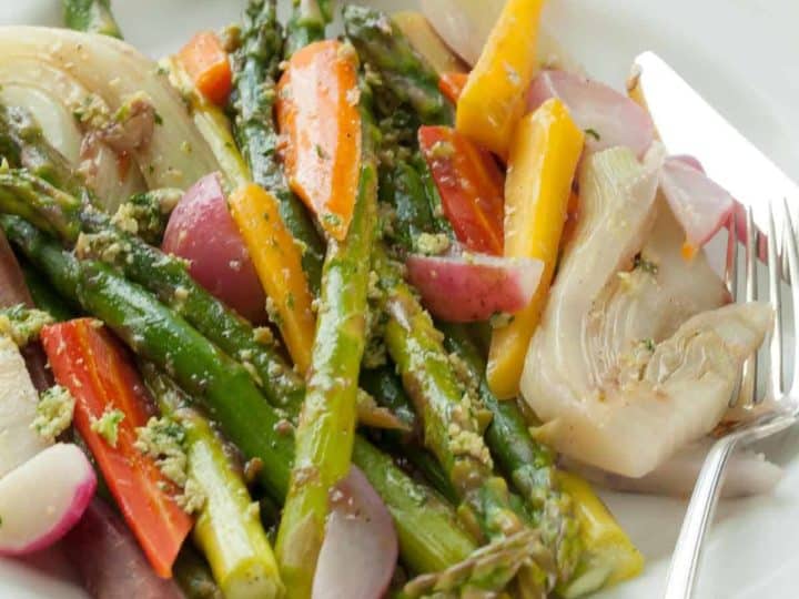 Braised Springtime Vegetable Medley