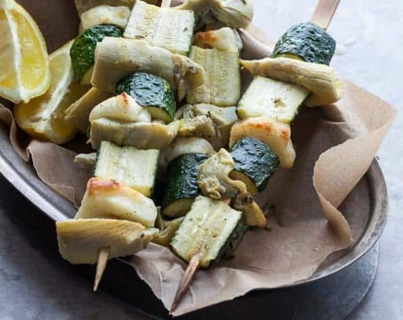vegetable skewers, vegetable kabobs, vegetables on the grill