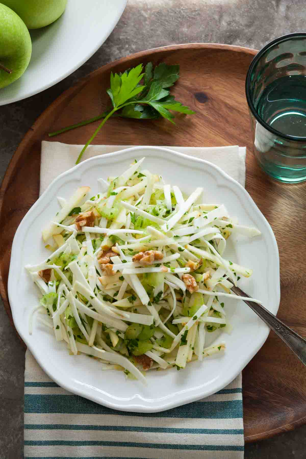 Celery Root and Apple Salad | Gourmande in the Kitchen