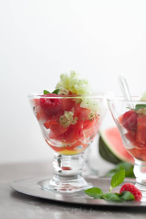 granita recipe, watermelon recipe, mint watermelon granita, summer dessert