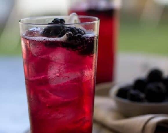 Blackberry Orange Blossom Soda