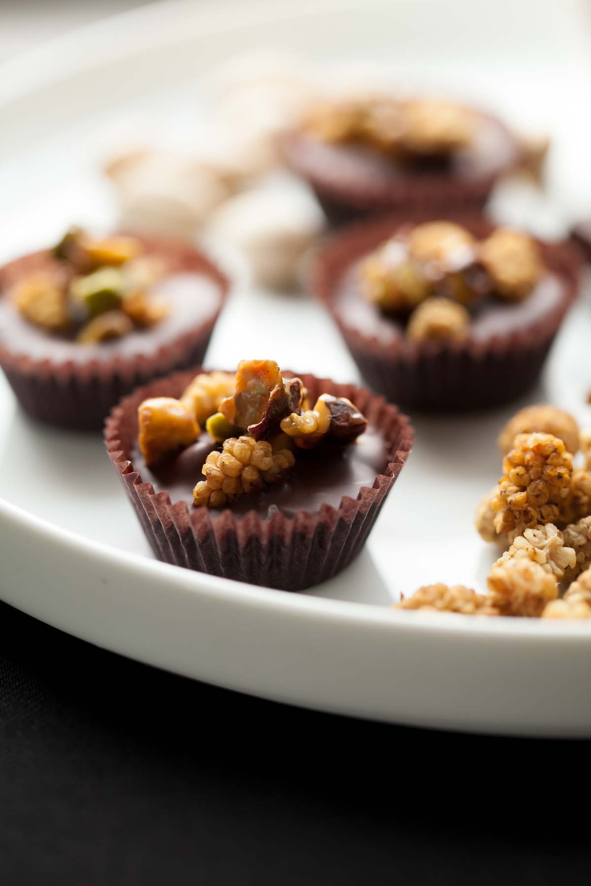 Chocolate Nut Clusters (with Pistachios and Dried Fruit)