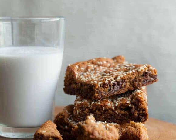 Tahini Blondies (Gluten-Free, Paleo)