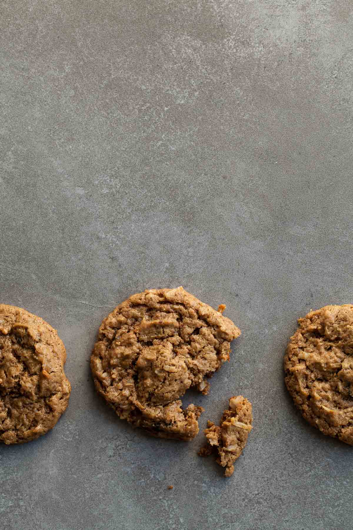 Chai Spice No-Oatmeal Raisin Cookies With a Bite Missing