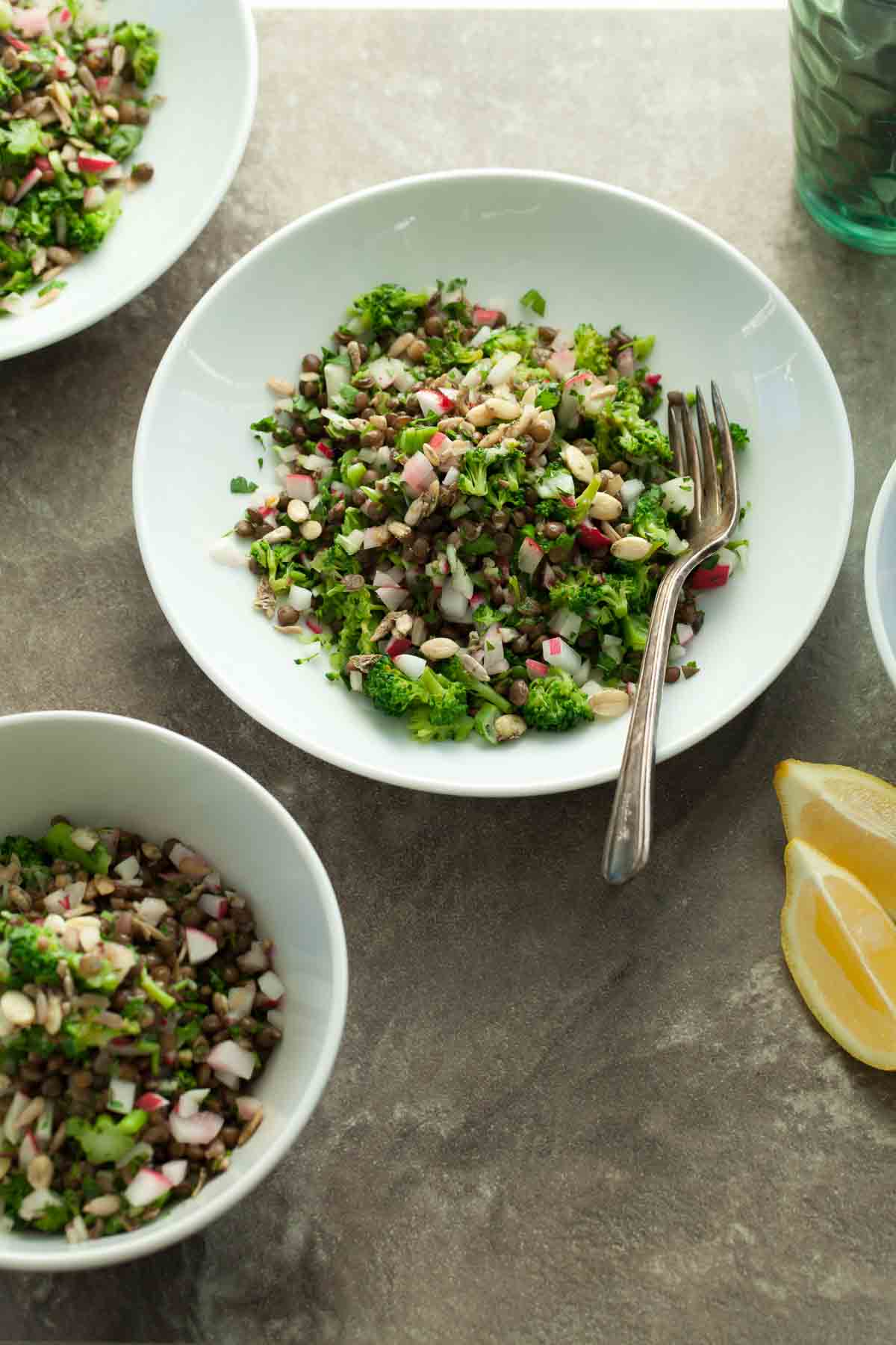 Vegan Lentil Salad in Bowls