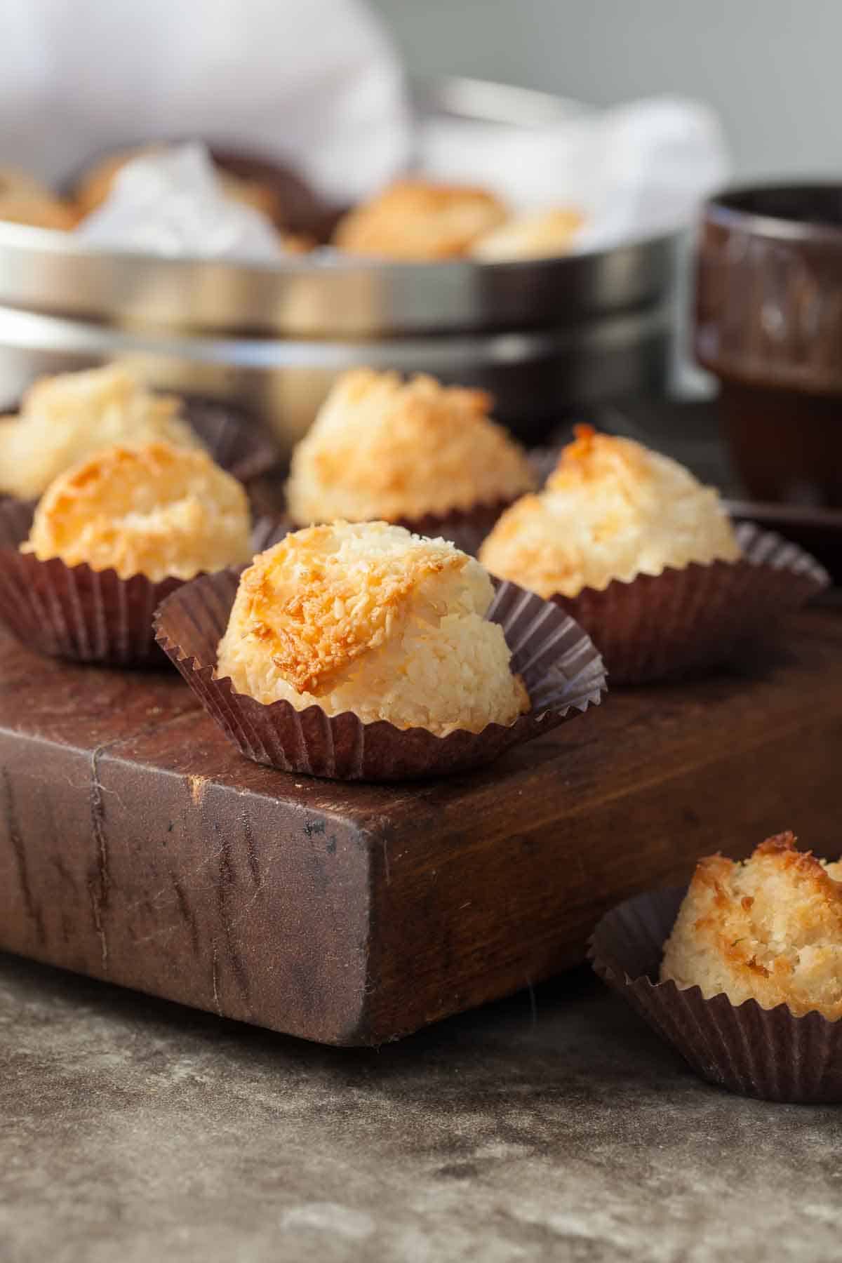 Dairy-Free Macaroons Close Up