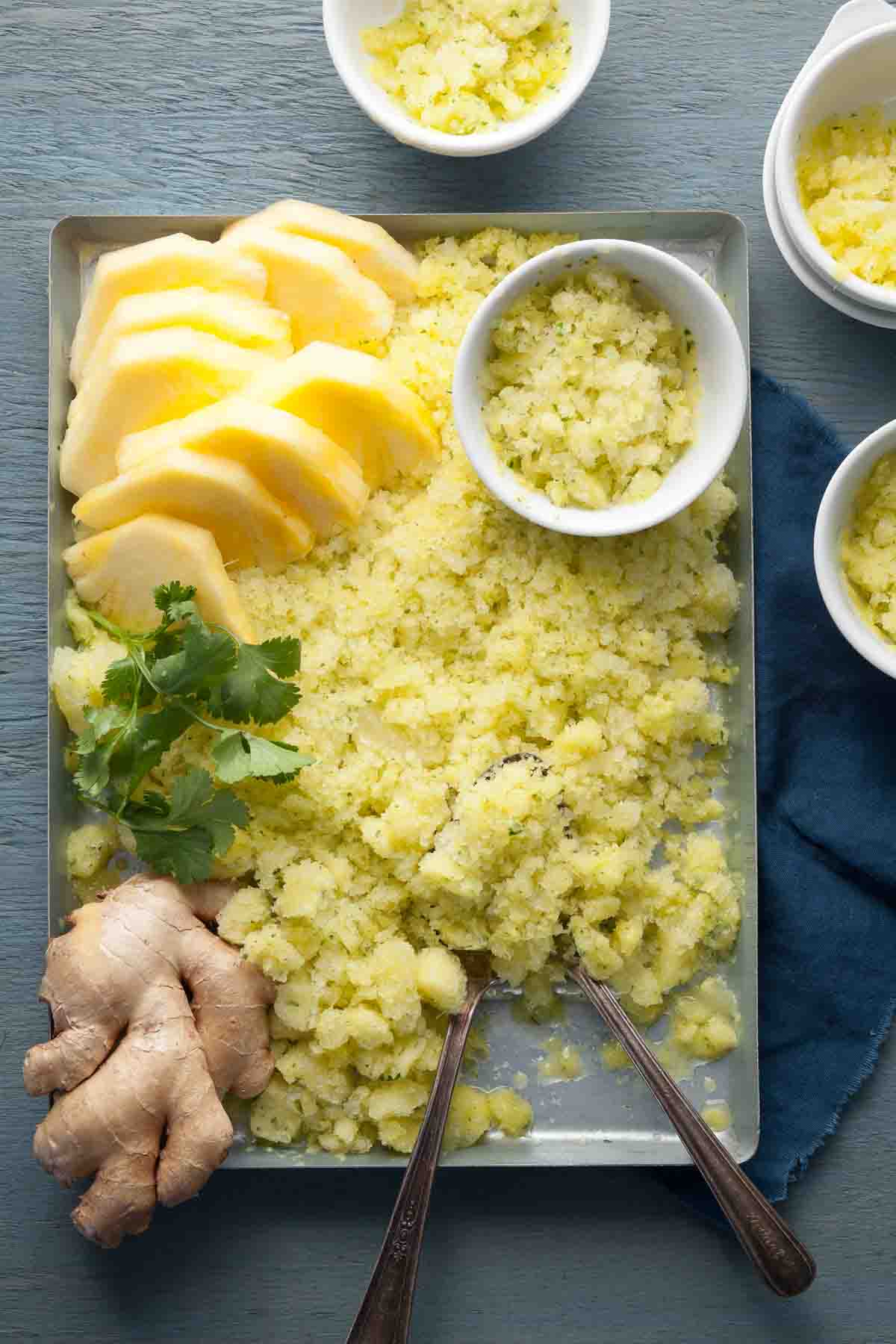 Pineapple Ginger Cilantro Granita (Raw, Paleo, Vegan)