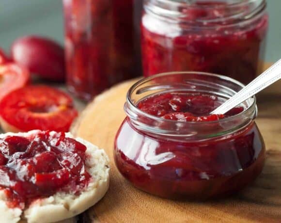 Oven Roasted Cardamom Plum Jam (Paleo)