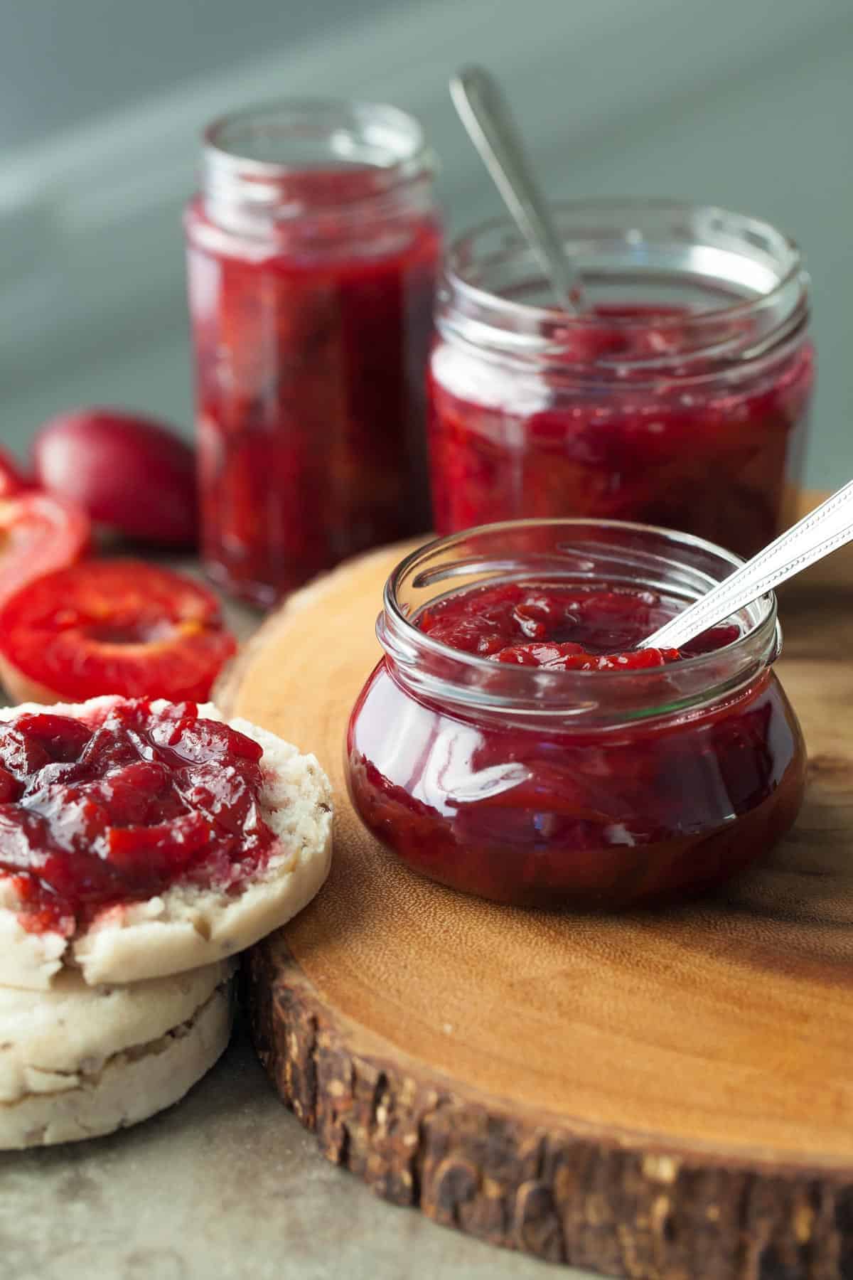 Oven Jam in Jar with Spoon