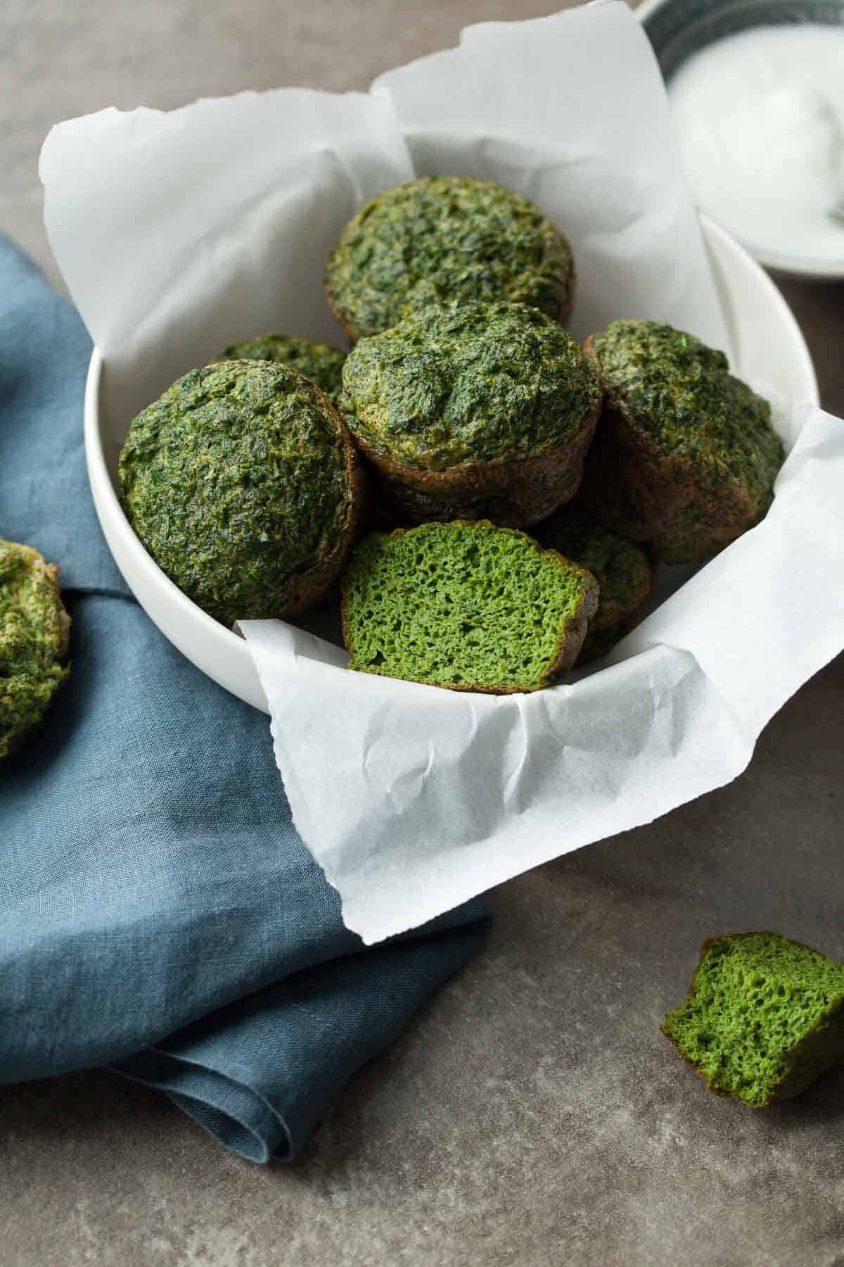 Kookoo Sabzi in Basket