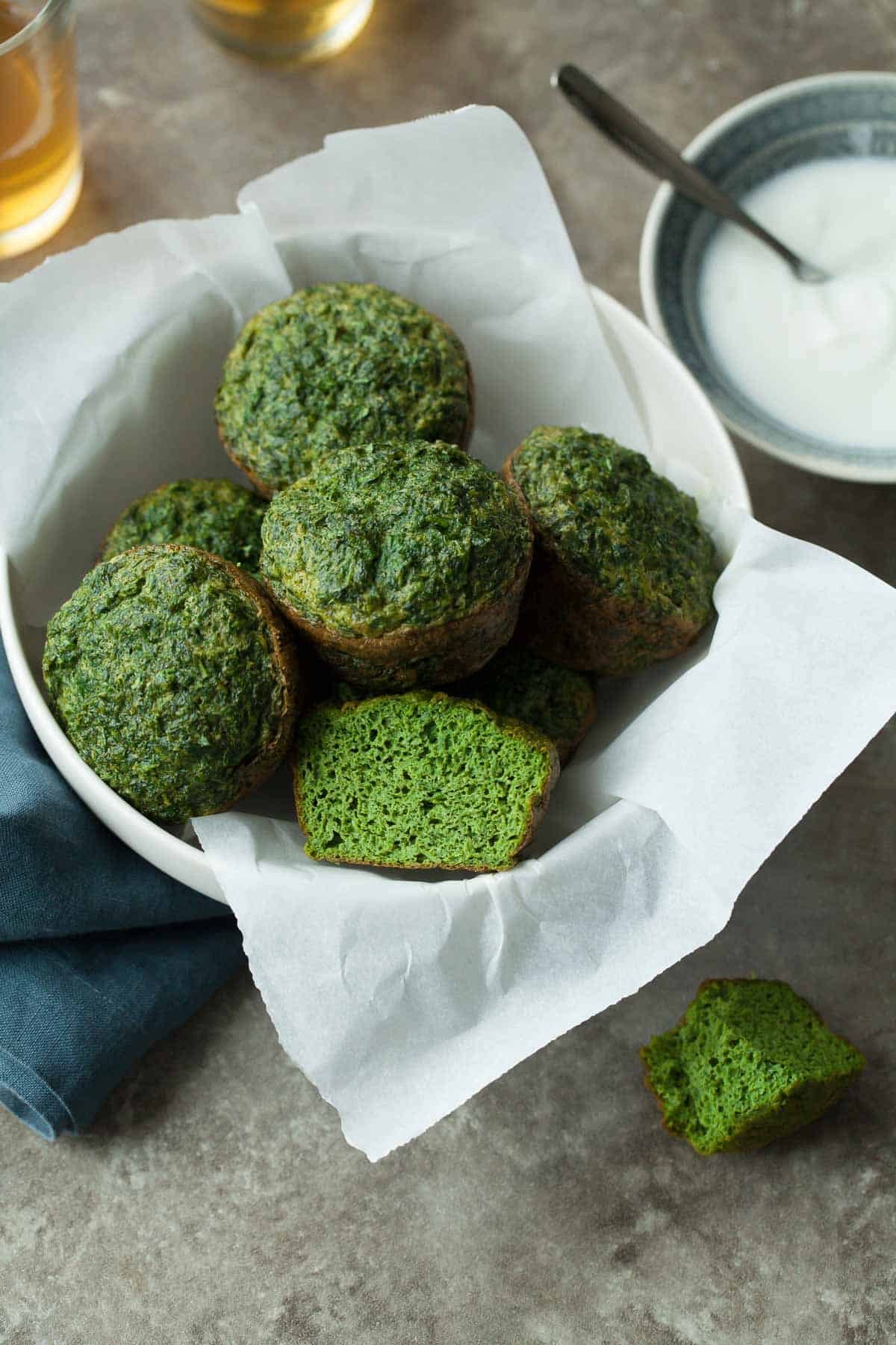 Kuku Sabzi with Yogurt on the Side