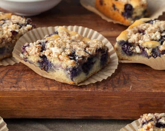 Blueberry Almond Streusel Coffee Cake (Gluten-Free)