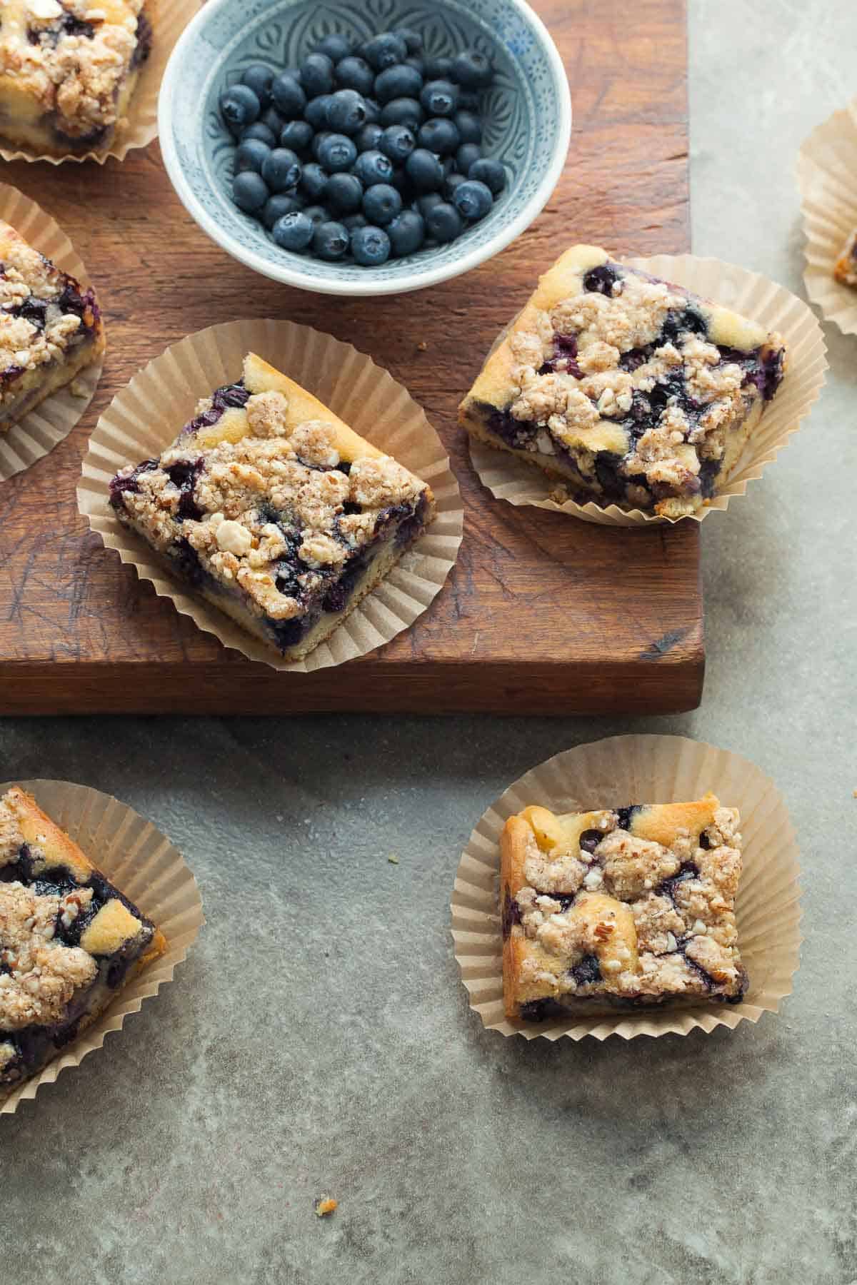 Blueberry Coffee Cake Squares