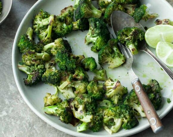 Grilled Basil Broccoli