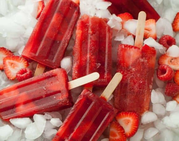 Red Berry Rose Hip Iced Tea Popsicle Recipe