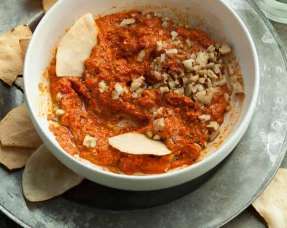 Roasted Red Pepper and Walnut Dip (Muhammara)