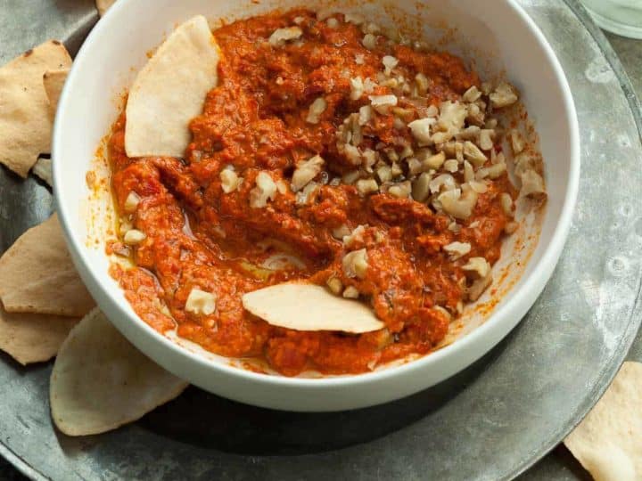 Roasted Red Pepper and Walnut Dip (Muhammara)