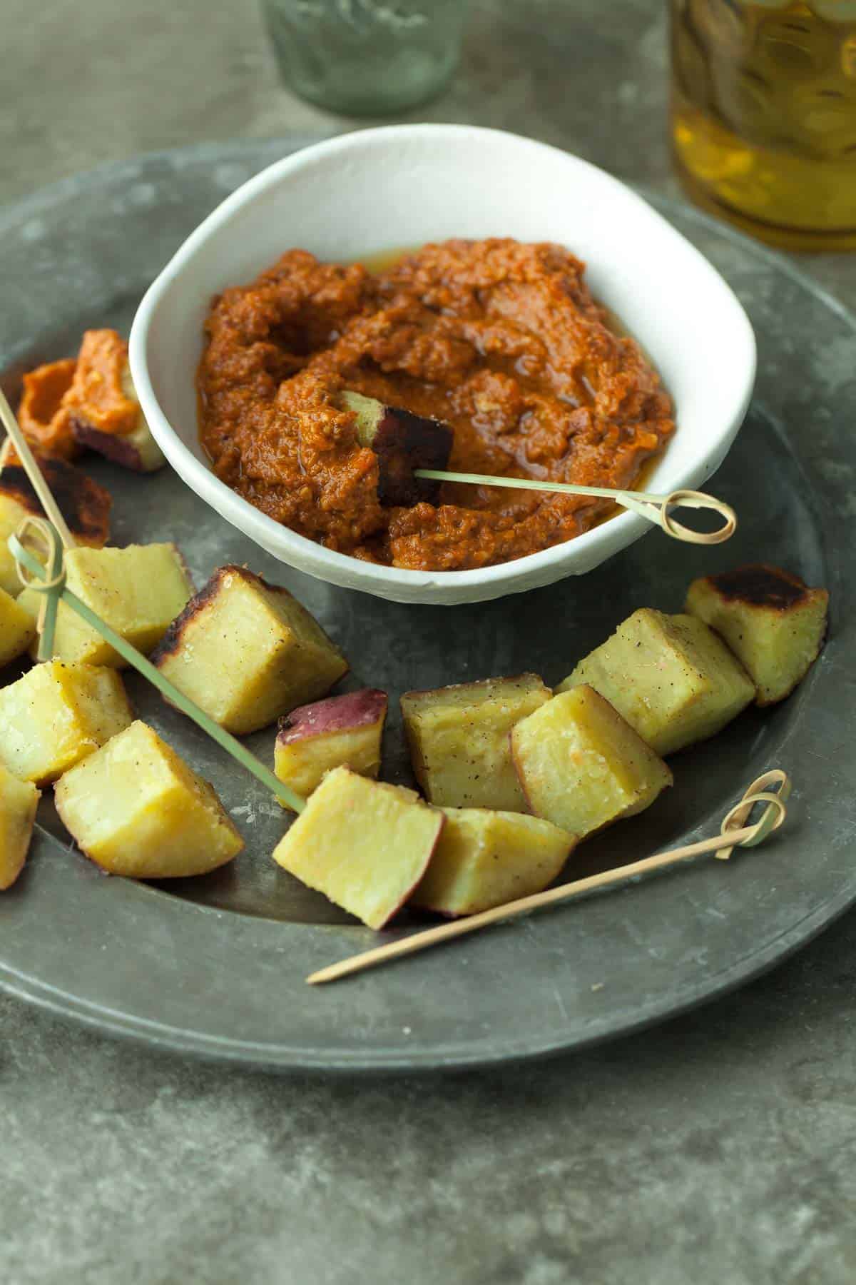 Romesco Dip in bowl