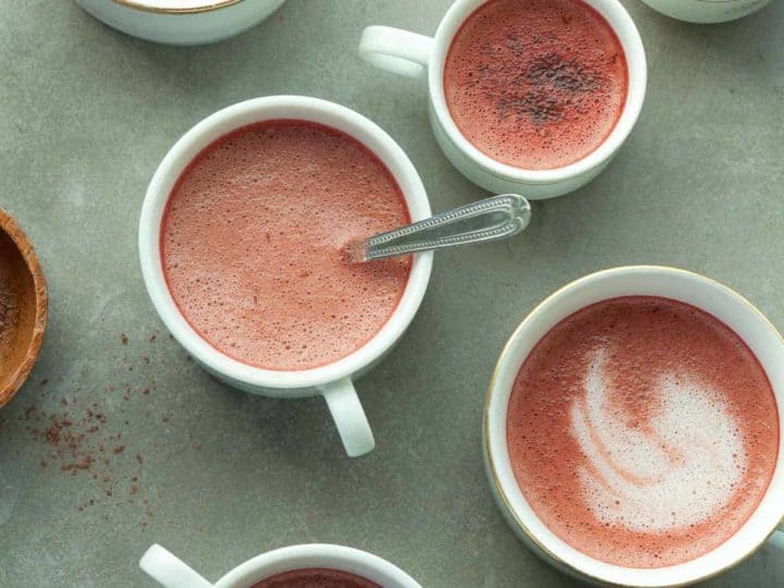 Red Velvet Tea Latte (Vegan)