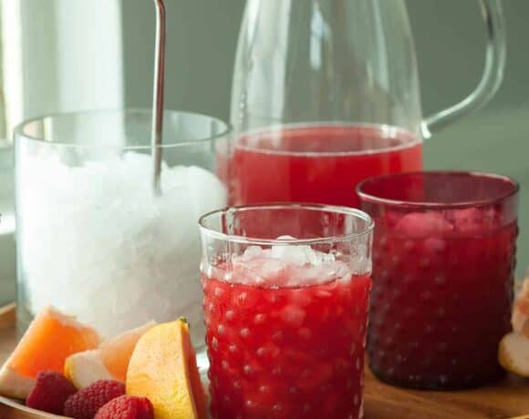 Raspberry Rooibos Grapefruit Iced Tea