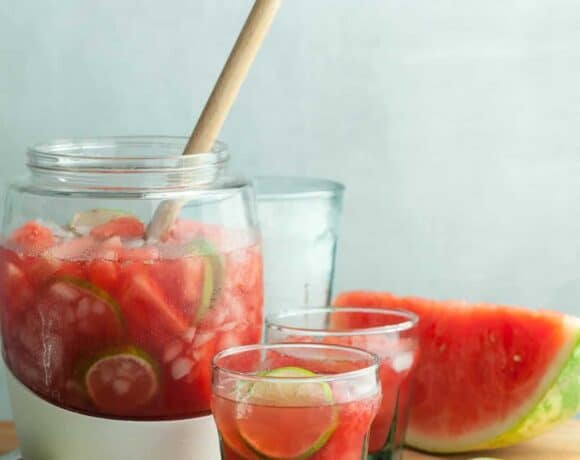 Watermelon Hibiscus Agua Fresca