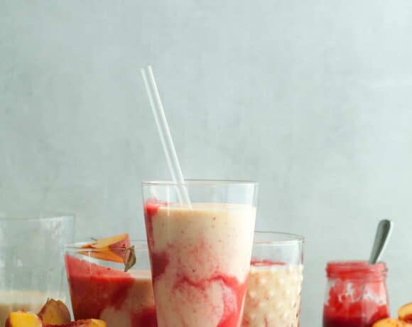 Peach Melba Lassi