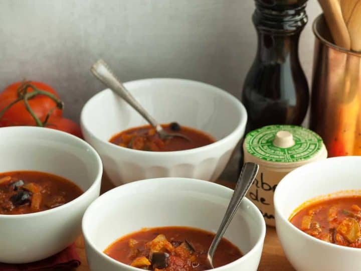 Provencal Tomato Vegetable Soup (Paleo, Vegan)