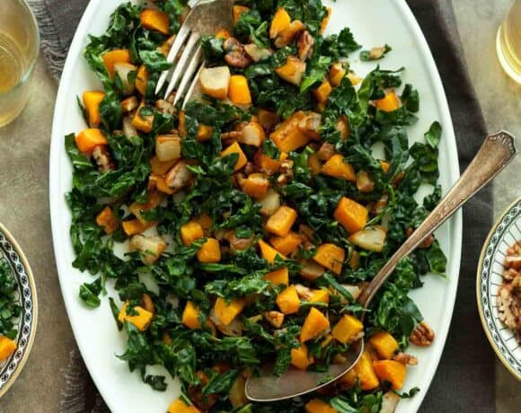 Roasted Butternut Squash and Pear Salad