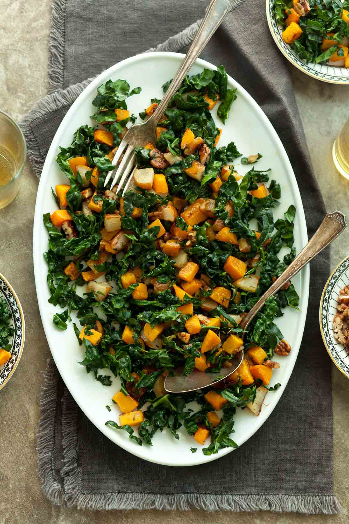Roasted Butternut Squash and Pear Salad