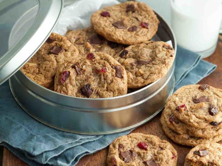 Flourless Trail Mix Cookies