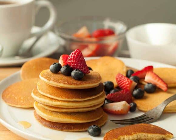 Gluten-Free Silver Dollar Cashew Butter Pancakes (Paleo)