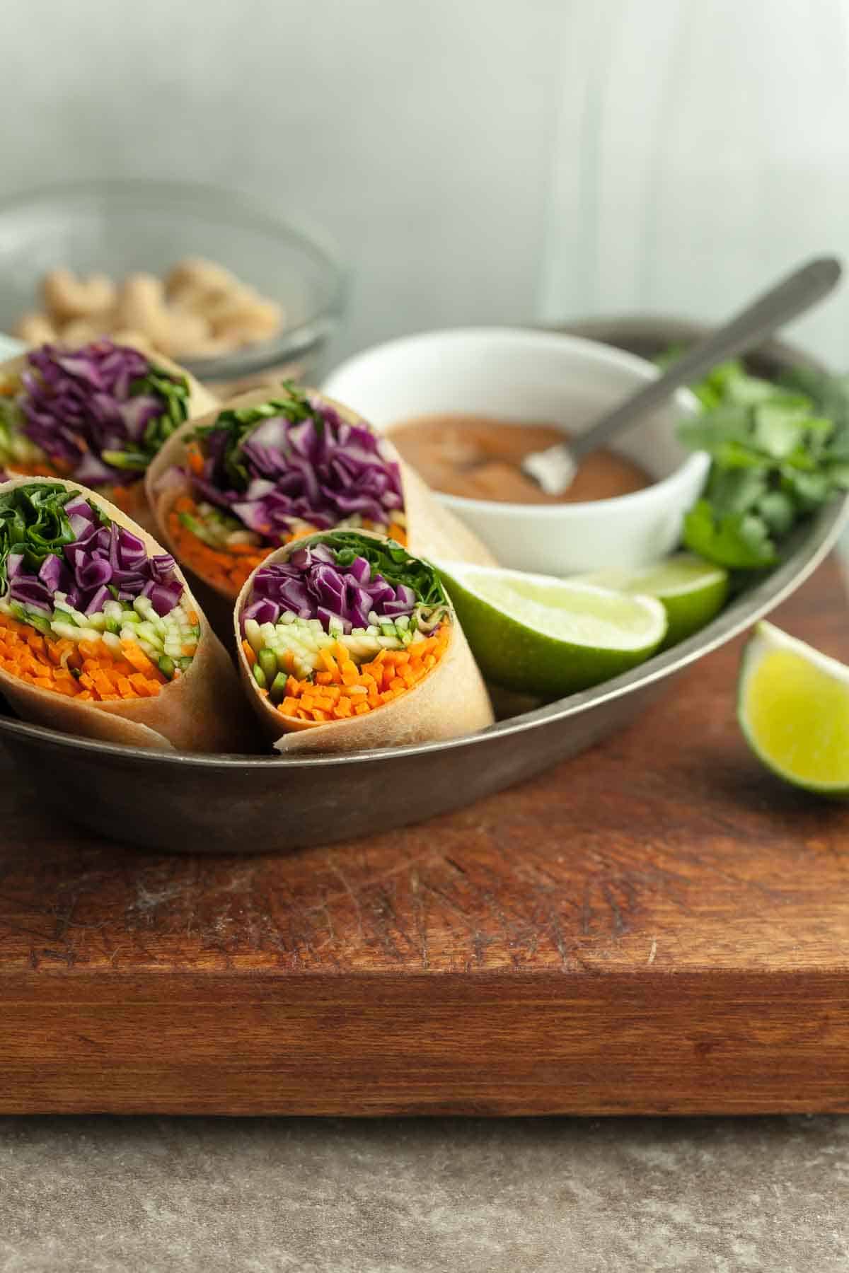 Thai Vegetable Coconut Wraps (Paleo, Vegan)