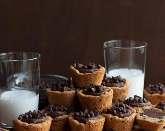 Gluten-Free Chocolate Chip Cookie Cups (Vegan)