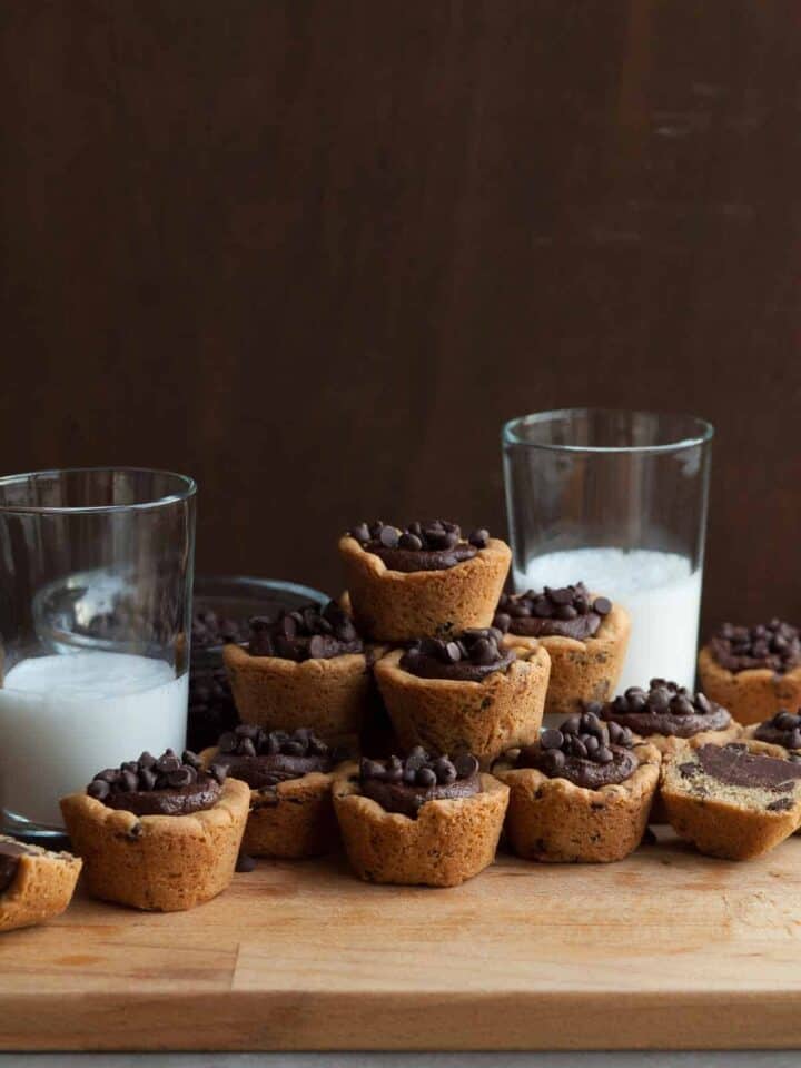 Gluten-Free Chocolate Chip Cookie Cups (Vegan)