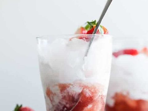 Balsamic Roasted Strawberry Italian Cream Soda