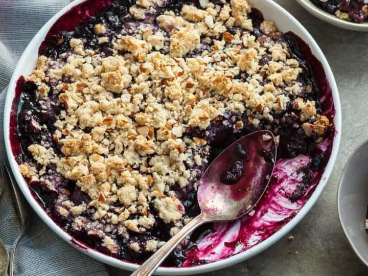 Gluten-Free Blueberry Crumble | Gourmande in the Kitchen