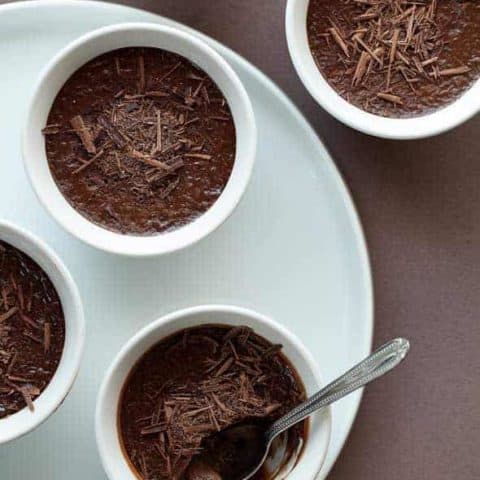 Earl Grey Chocolate Pots de Crème (Gluten-Free, Grain-Free, Dairy-Free, Paleo Friendly)