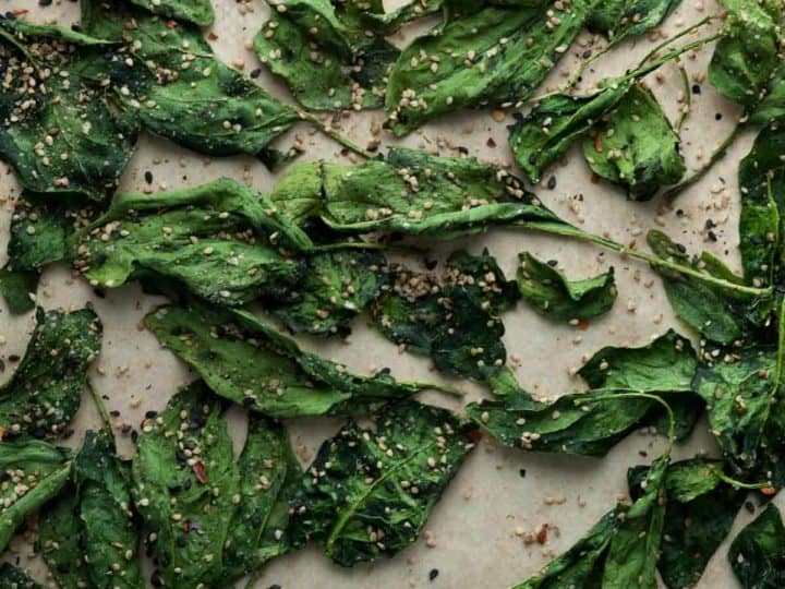 Baked Spinach Chips