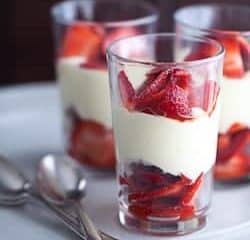 Strawberries with Lemon Cream