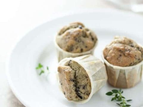 Gluten-Free Mini Olive Thyme Muffins