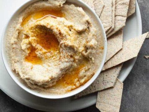 Parsnip Hummus with Chili Oil